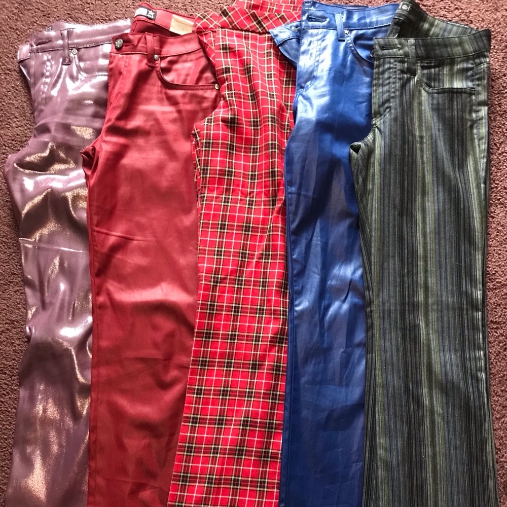 5 pairs of vintage bootcut/straight leg pants